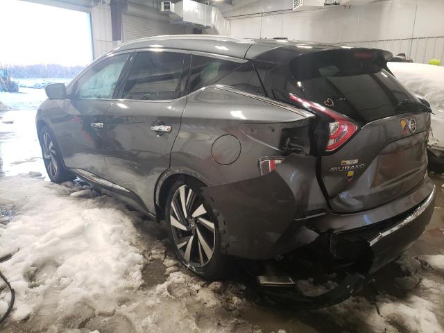 5N1AZ2MH6HN174395 - 2017 NISSAN MURANO S GRAY photo 2