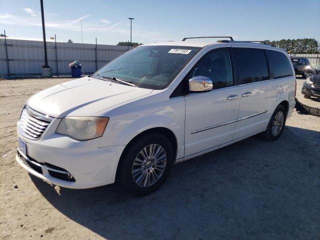 2C4RC1GG5DR815717 - 2013 CHRYSLER TOWN & COU LIMITED WHITE photo 1