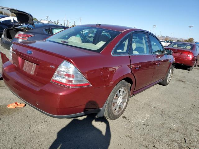 1FAHP24W38G174517 - 2008 FORD TAURUS SEL RED photo 3