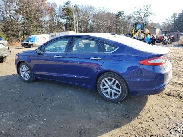 3FA6P0HD2GR271445 - 2016 FORD FUSION SE BLUE photo 2