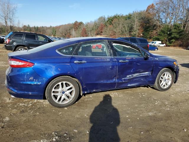 3FA6P0HD2GR271445 - 2016 FORD FUSION SE BLUE photo 3