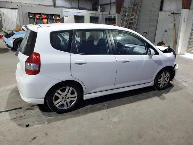 JHMGD38697S056111 - 2007 HONDA FIT S WHITE photo 3