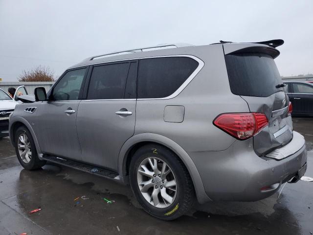 JN8AZ2ND1E9751519 - 2014 INFINITI QX80 SILVER photo 2