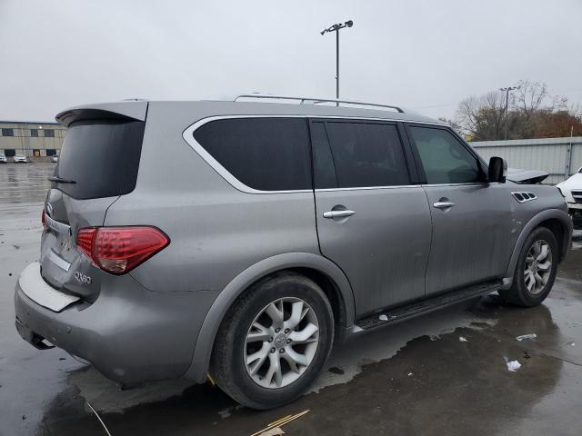 JN8AZ2ND1E9751519 - 2014 INFINITI QX80 SILVER photo 3