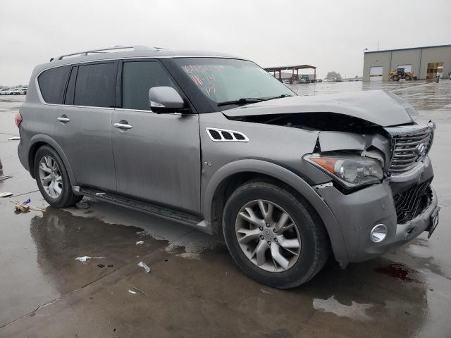 JN8AZ2ND1E9751519 - 2014 INFINITI QX80 SILVER photo 4