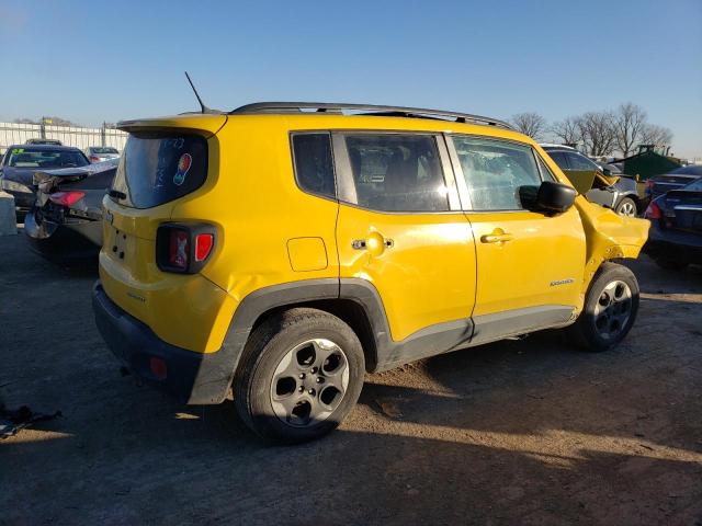 ZACCJAAT9GPD51065 - 2016 JEEP RENEGADE SPORT YELLOW photo 3