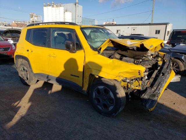 ZACCJAAT9GPD51065 - 2016 JEEP RENEGADE SPORT YELLOW photo 4