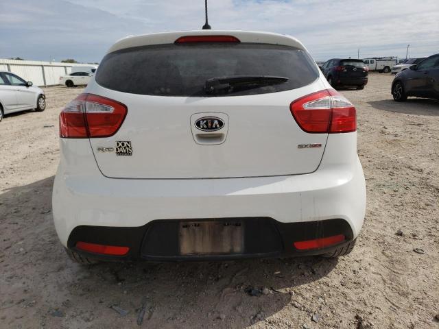 KNADN5A3XC6090023 - 2012 KIA RIO EX WHITE photo 6