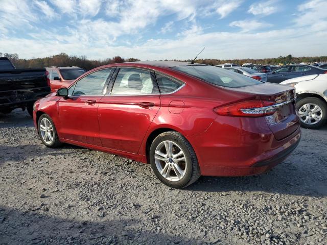 3FA6P0HD3JR255438 - 2018 FORD FUSION SE RED photo 2