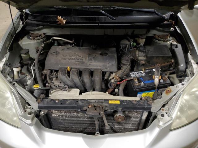 2T1KR32E34C300636 - 2004 TOYOTA COROLLA MA XR SILVER photo 11