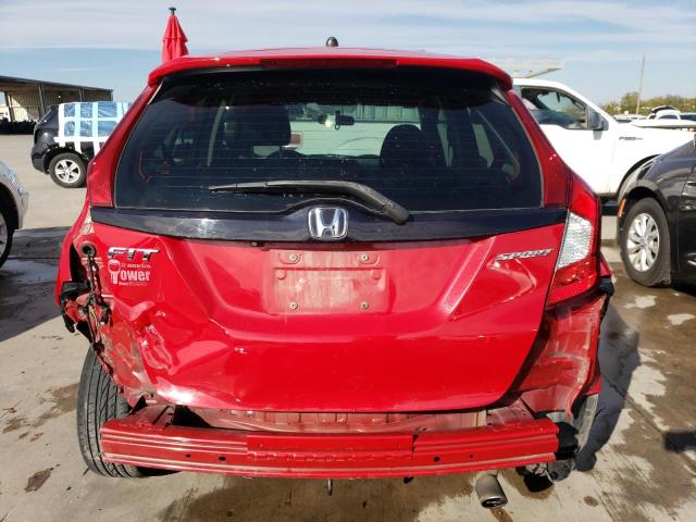 3HGGK5H67JM702119 - 2018 HONDA FIT SPORT RED photo 6