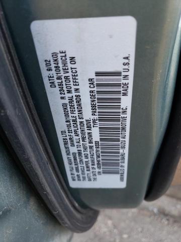 4S3BH675637619333 - 2003 SUBARU LEGACY OUTBACK AWP 绿色 照片 12