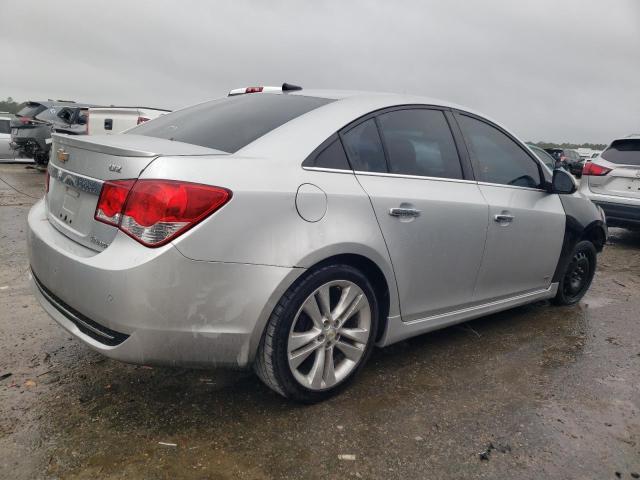 1G1PH5S92B7308080 - 2011 CHEVROLET CRUZE LTZ SILVER photo 3