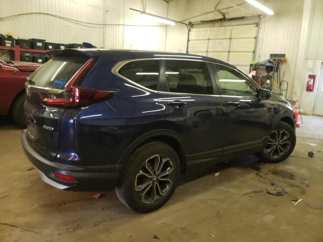 2HKRW2H88NH603395 - 2022 HONDA CR-V EXL BLUE photo 3