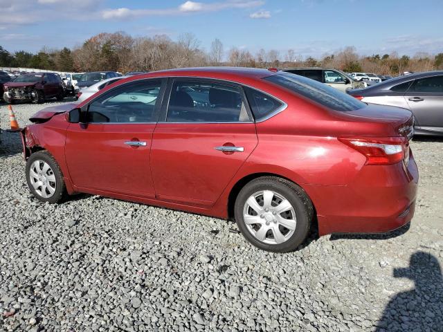 3N1AB7AP0GL665029 - 2016 NISSAN SENTRA S BURGUNDY photo 2