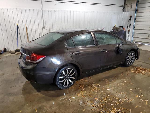 2HGFB2F9XEH555077 - 2014 HONDA CIVIC EXL BROWN photo 3