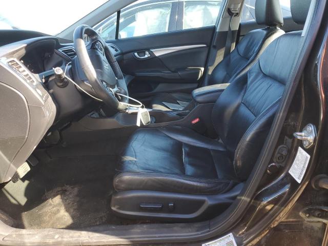 2HGFB2F9XEH555077 - 2014 HONDA CIVIC EXL ყავისფერი ფოტო 7