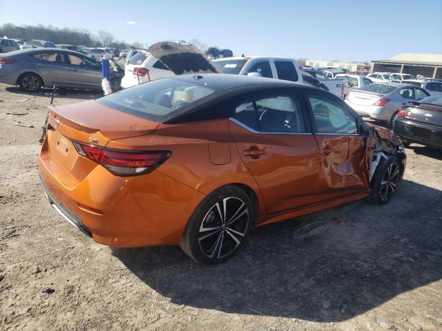 3N1AB8DV6NY317378 - 2022 NISSAN SENTRA SR ORANGE photo 3