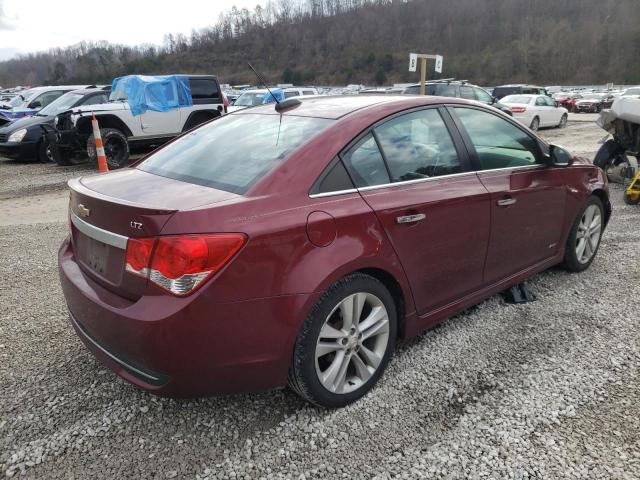 1G1PG5SB9F7208070 - 2015 CHEVROLET CRUZE LTZ MAROON photo 3