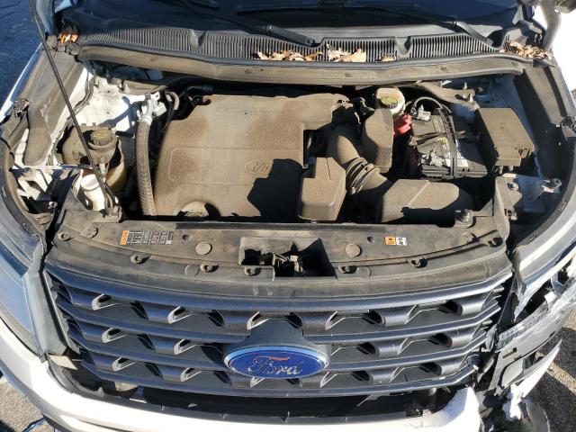 1FM5K7D81HGB43434 - 2017 FORD EXPLORER XLT WHITE photo 12