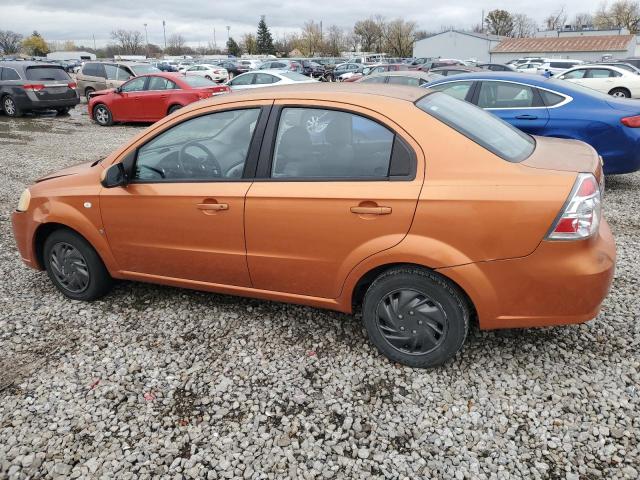 KL1TD56637B057387 - 2007 CHEVROLET AVEO BASE ORANGE photo 2