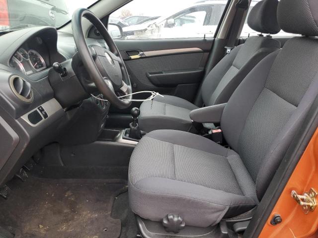 KL1TD56637B057387 - 2007 CHEVROLET AVEO BASE ORANGE photo 7