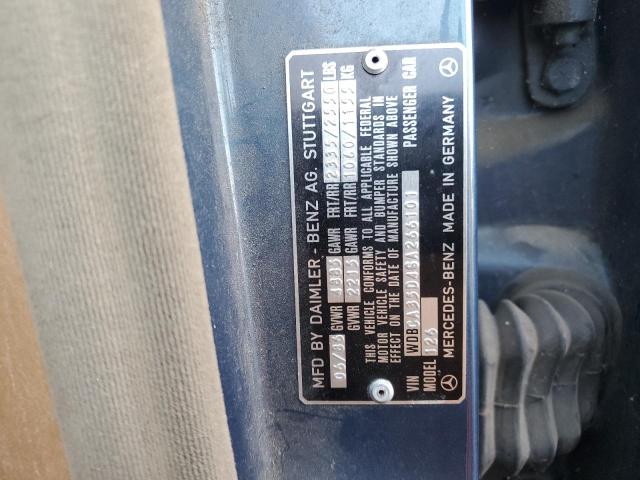 WDBCA35D4GA266101 - 1986 MERCEDES-BENZ 420 SEL BLUE photo 12