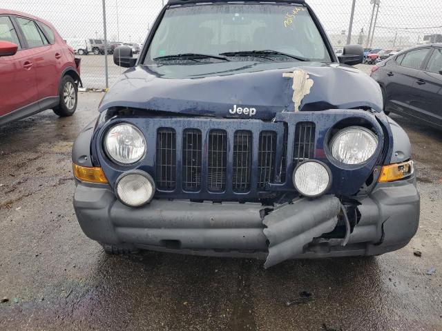 1J4GL38KX5W721504 - 2005 JEEP LIBERTY RENEGADE BLUE photo 5