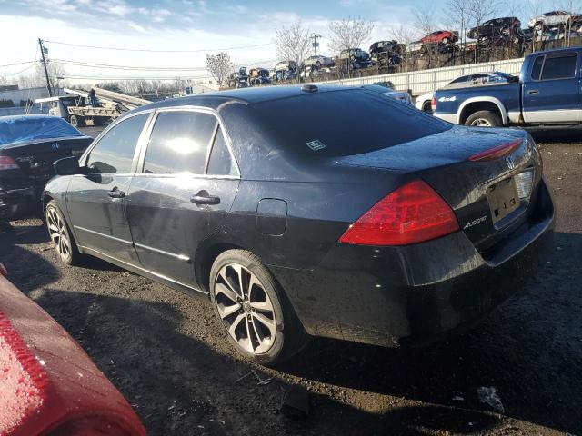 1HGCM56817A032585 - 2007 HONDA ACCORD EX BLACK photo 2