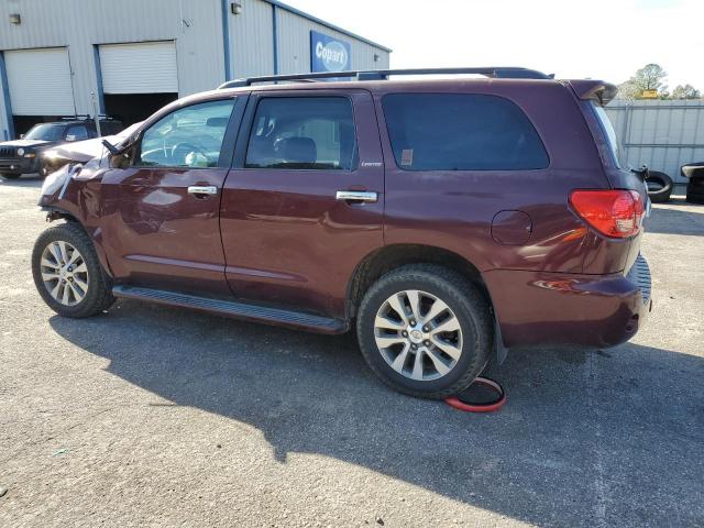 5TDKY5G13BS031997 - 2011 TOYOTA SEQUOIA LIMITED MAROON photo 2