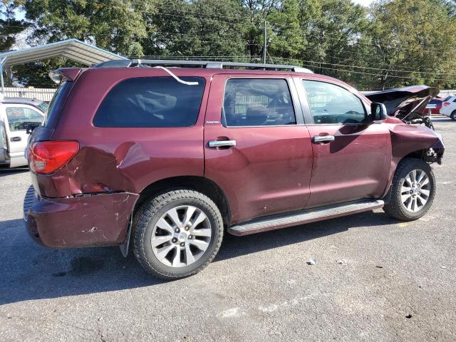 5TDKY5G13BS031997 - 2011 TOYOTA SEQUOIA LIMITED MAROON photo 3