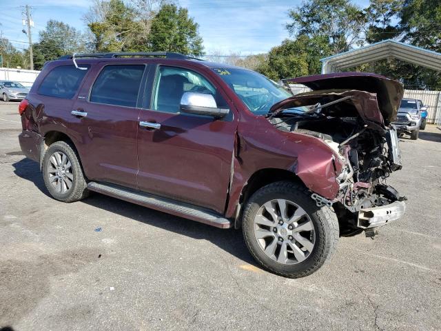 5TDKY5G13BS031997 - 2011 TOYOTA SEQUOIA LIMITED MAROON photo 4