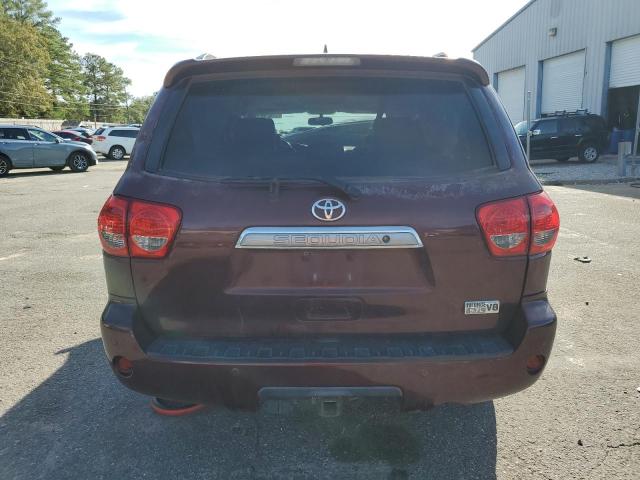 5TDKY5G13BS031997 - 2011 TOYOTA SEQUOIA LIMITED MAROON photo 6