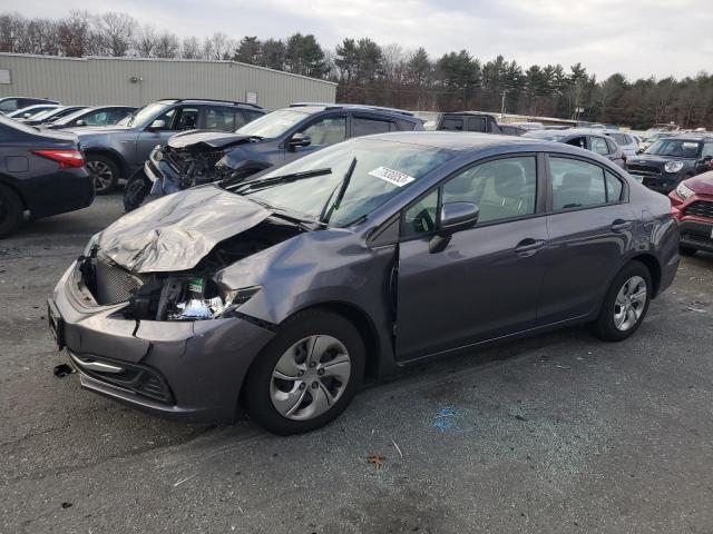 19XFB2F59FE284442 - 2015 HONDA CIVIC LX GRAY photo 1