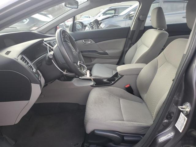 19XFB2F59FE284442 - 2015 HONDA CIVIC LX GRAY photo 7