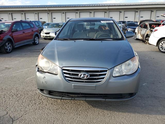 KMHDU4AD4AU837516 - 2010 HYUNDAI ELANTRA BLUE GREEN photo 5