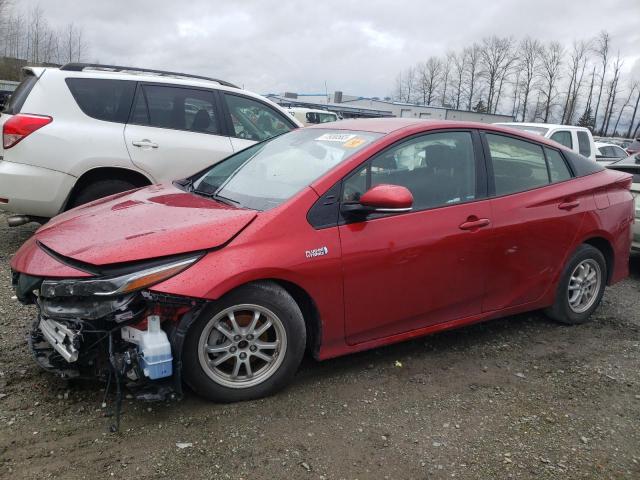 JTDKARFP1J3069133 - 2018 TOYOTA PRIUS PRIM RED photo 2