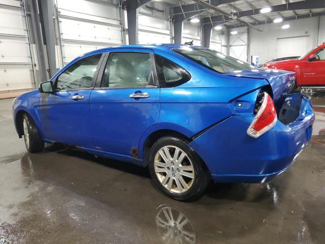 1FAHP3HN1AW148694 - 2010 FORD FOCUS SEL BLUE photo 2