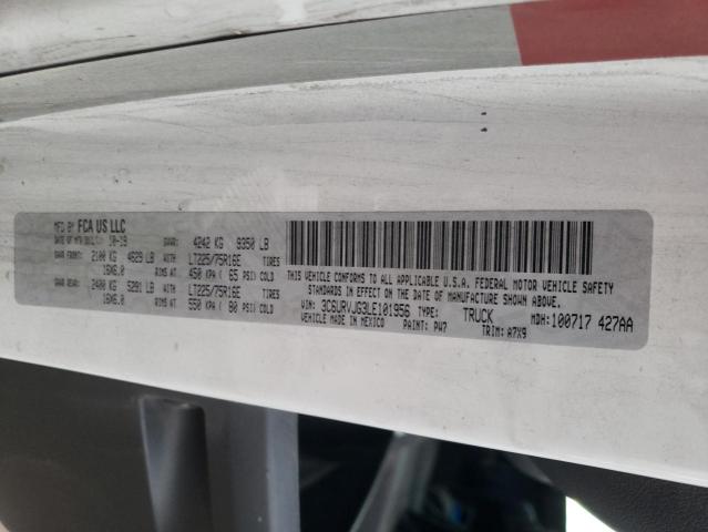 3C6URVJG3LE101956 - 2020 RAM PROMASTER 3500 HIGH თეთრი ფოტო 13