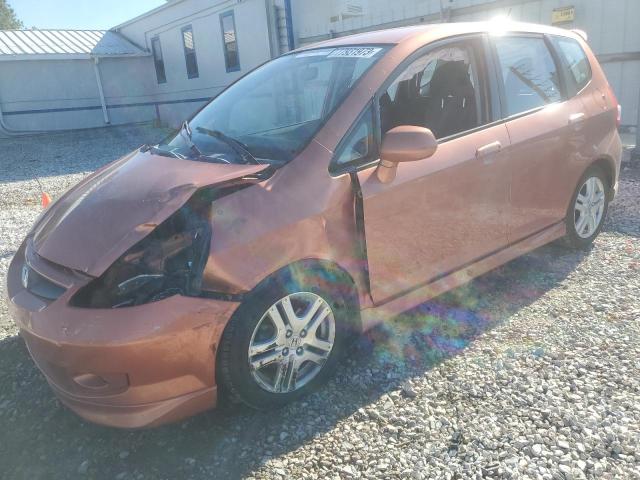 JHMGD38607S036426 - 2007 HONDA FIT S ORANGE photo 1