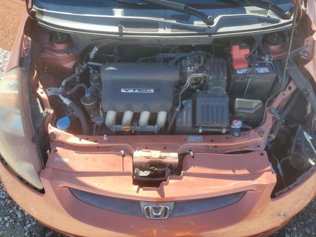 JHMGD38607S036426 - 2007 HONDA FIT S ORANGE photo 11