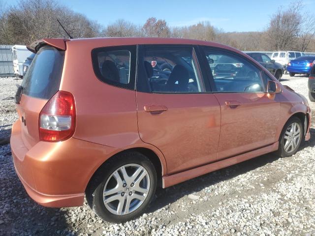 JHMGD38607S036426 - 2007 HONDA FIT S ORANGE photo 3