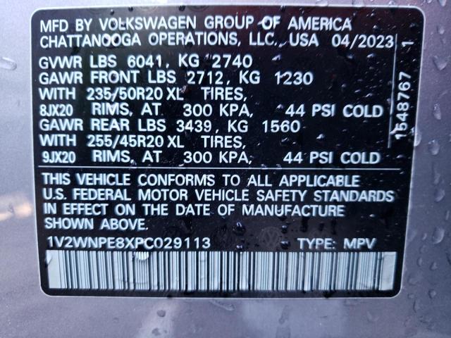 1V2WNPE8XPC029113 - 2023 VOLKSWAGEN ID.4 PRO S ვერცხლისფერი ფოტო 14