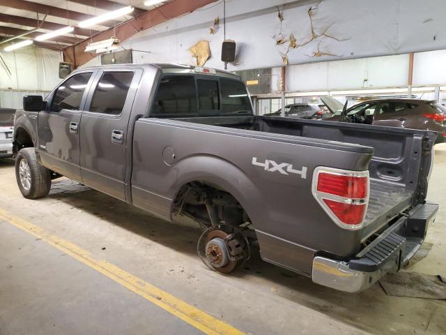 1FTFW1ET6EFC06140 - 2014 FORD F150 SUPERCREW GRAY photo 2