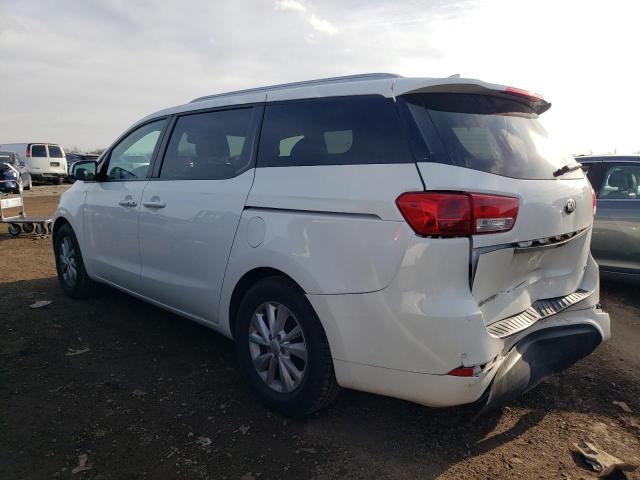 KNDMB5C18H6334881 - 2017 KIA SEDONA LX WHITE photo 2