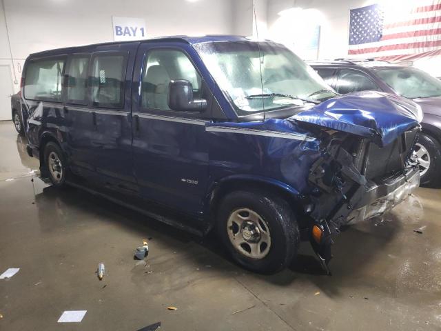 1GNFH15T631157372 - 2003 CHEVROLET EXPRESS G1 BLUE photo 4