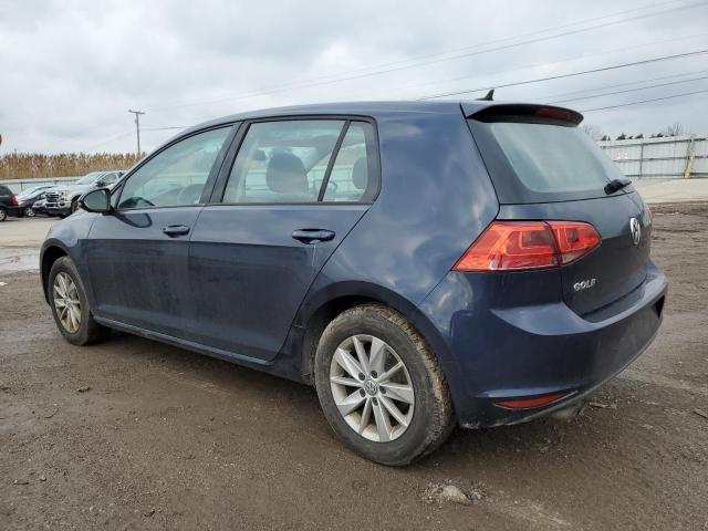 3VW217AU5HM011145 - 2017 VOLKSWAGEN GOLF S BLUE photo 2