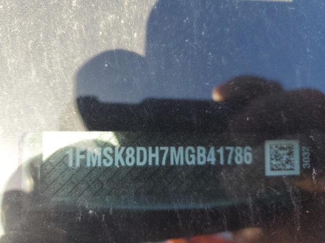 1FMSK8DH7MGB41786 - 2021 FORD EXPLORER XLT Արծաթագույն լուսանկար 13