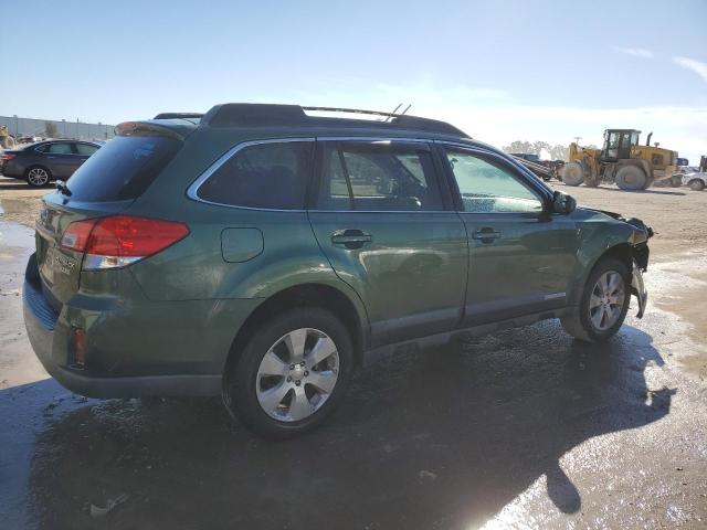 4S4BRBCC4A3333815 - 2010 SUBARU OUTBACK 2.5I PREMIUM GREEN photo 3