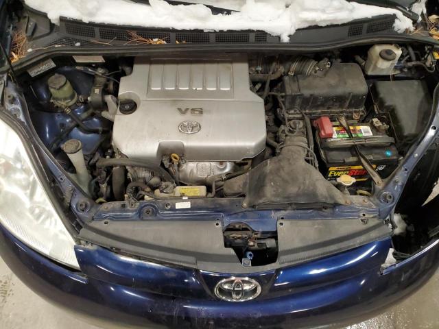 5TDZK23C37S059215 - 2007 TOYOTA SIENNA CE BLUE photo 12